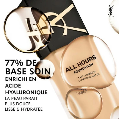 Yves Saint Laurent All Hours Fond De Teint Mat Lumineux 24h Haute Couvrance – Image 4