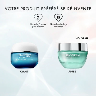 Biotherm Aquasource Night Spa Soin De Nuit Triple Effet : Réhydrate, Lisse Et Apaise – Image 2