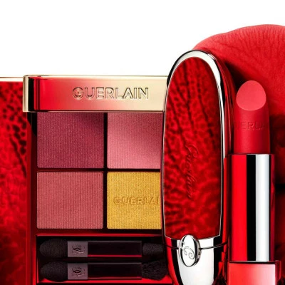 Guerlain ROUGE G L'Écrin Double Miroir Red Orchid Capot De Rouge à Lèvres – Image 6